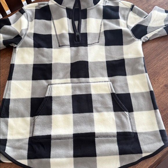 Style & Co quarter zip fleece plaid sweatshirt - Picture 5 of 11